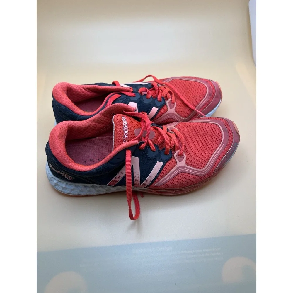 New Balance Fresh Foam Zante v2 Pink Navy Running Shoes W1980WP Womens 9.5